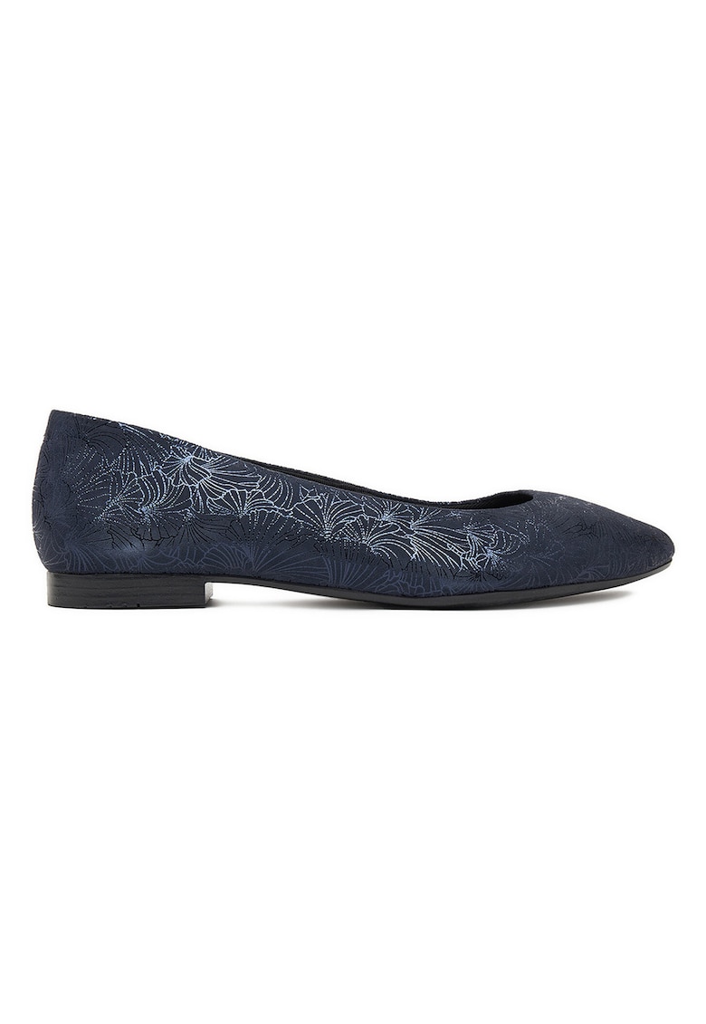 Balerini dama - piele naturala - albastru -