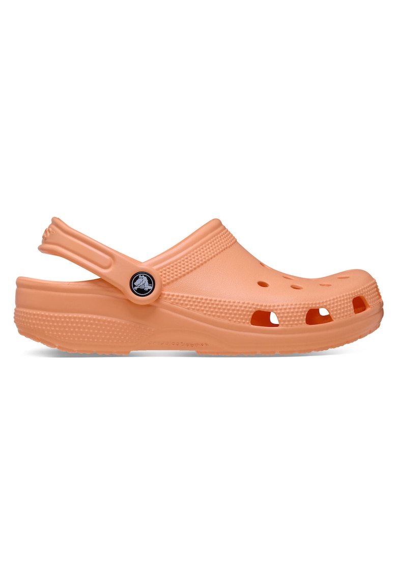 Slapi unisex - portocalii - material sintetic -