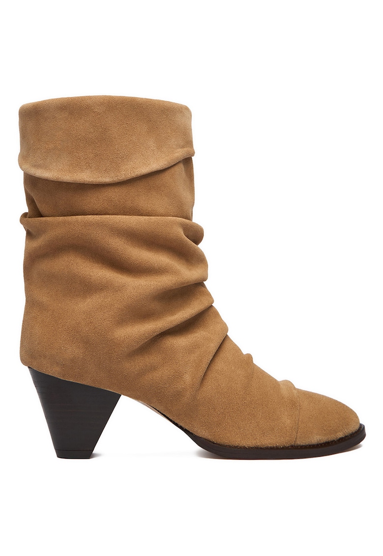 Botine de dama - piele naturala - bej -