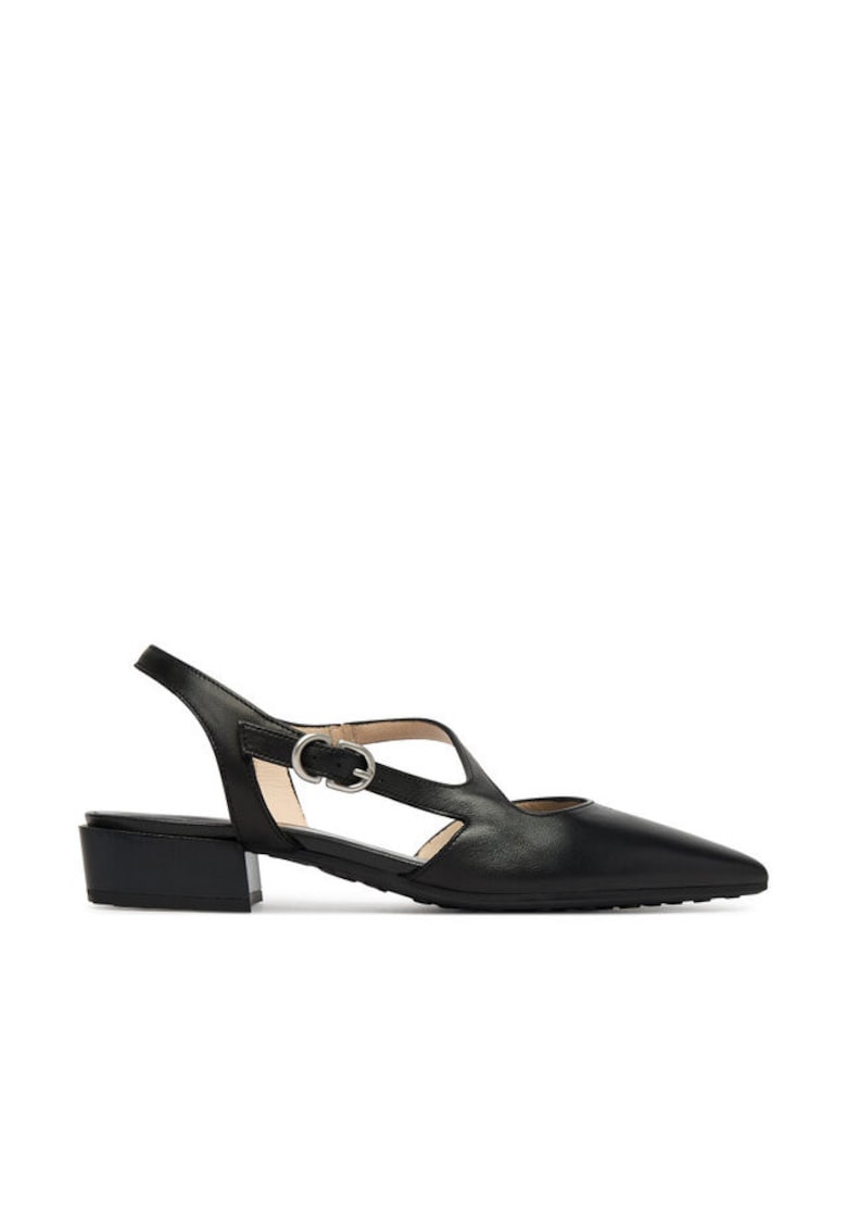 Pantofi piele naturala - negru