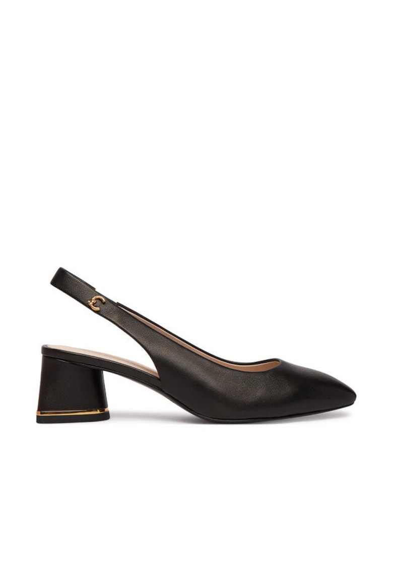 Pantofi dama - piele naturala - negru -