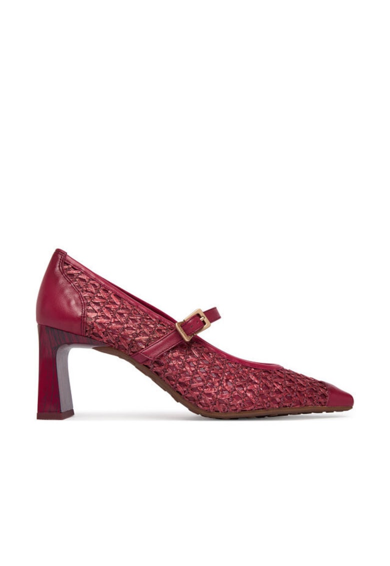 Pantofi dama - toc clasic - piele ecologica - rosu