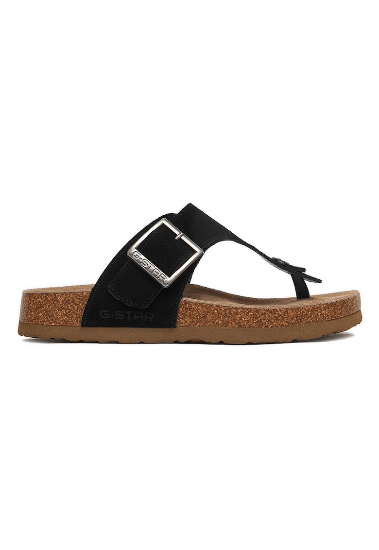 Slapi dama - G-Star Raw - piele naturala - negru - design minimalist