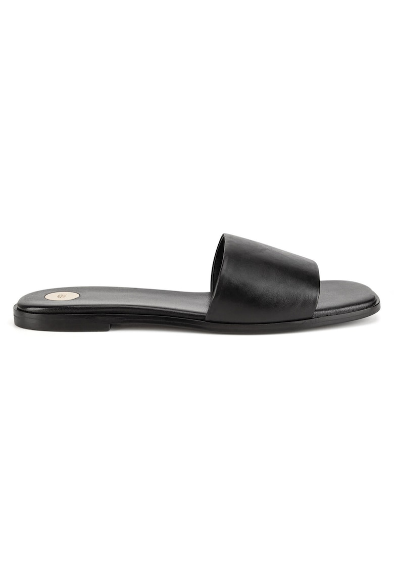 Papuci dama - piele naturala - negru - confortabil - elegant -