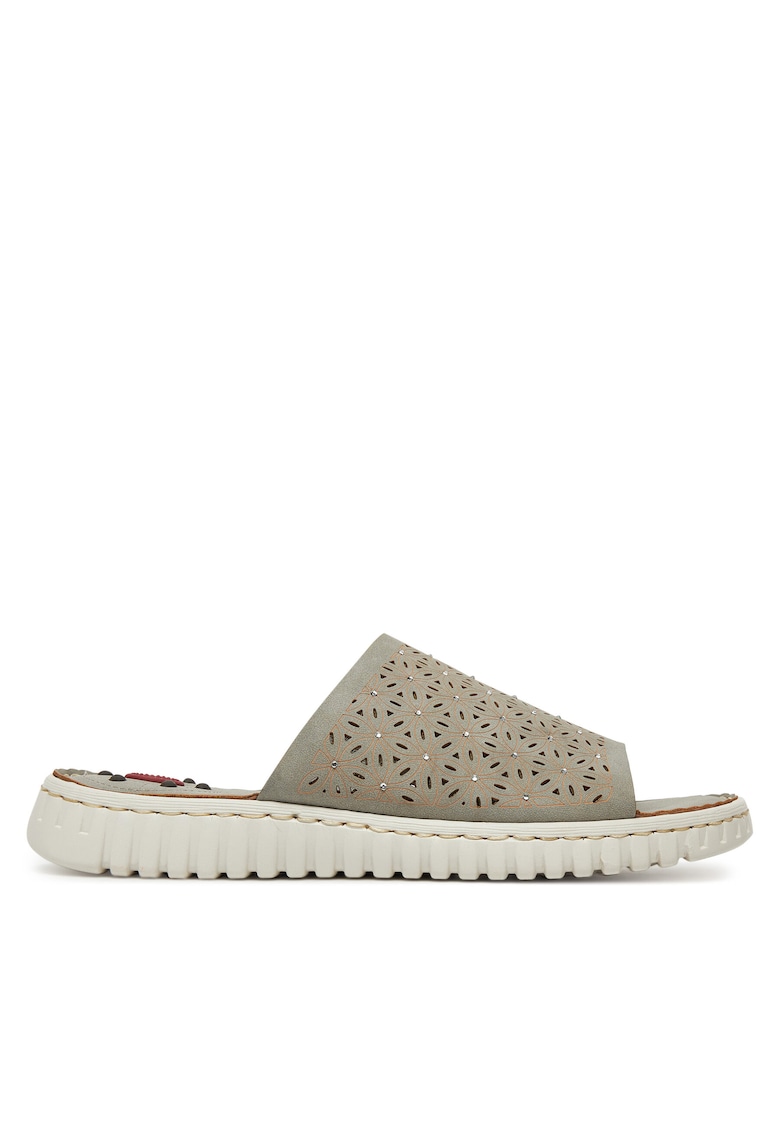 Papuci dama - gri - material sintetic - Comfort Fit