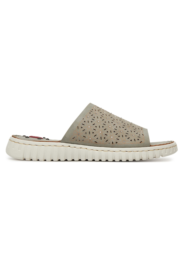 Papuci dama - gri - material sintetic - Comfort Fit