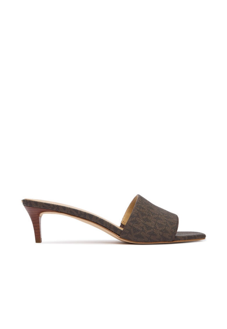 Papuci dama - piele naturala - stiletto - maro