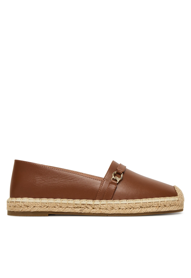 Espadrile dama - piele naturala - maro -