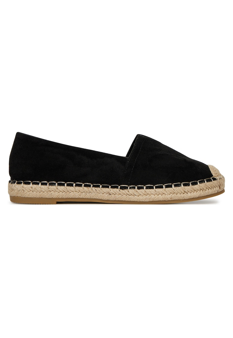 Espadrile femeie - tesatura - negru -