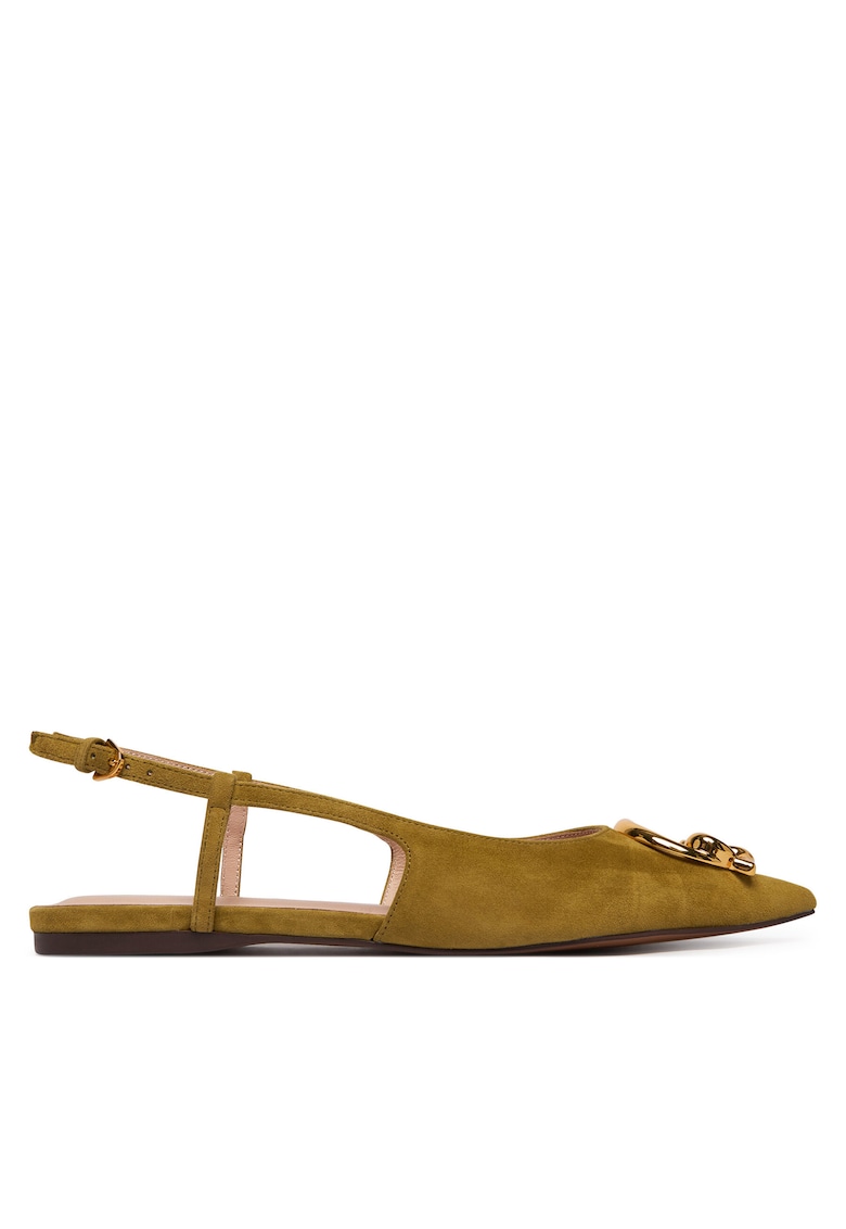 Balerini dama SB2 21 02 01 - Verde - Piele naturala -