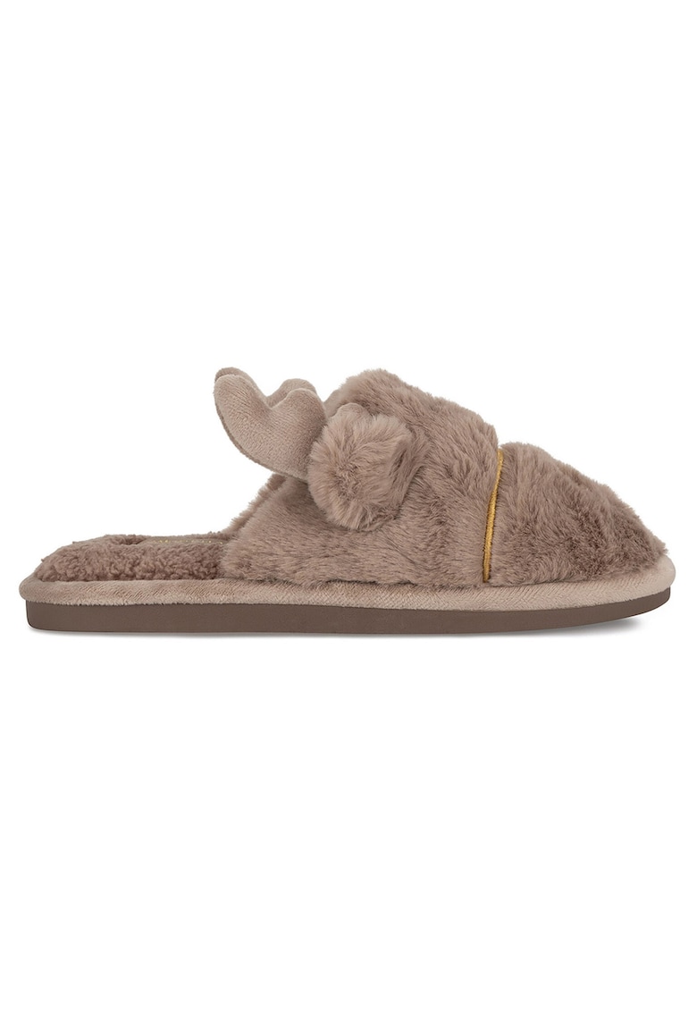 Papuci dama - textil - bej