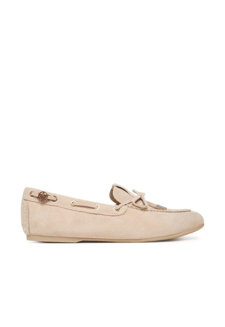Mocasini dama - piele naturala - bej