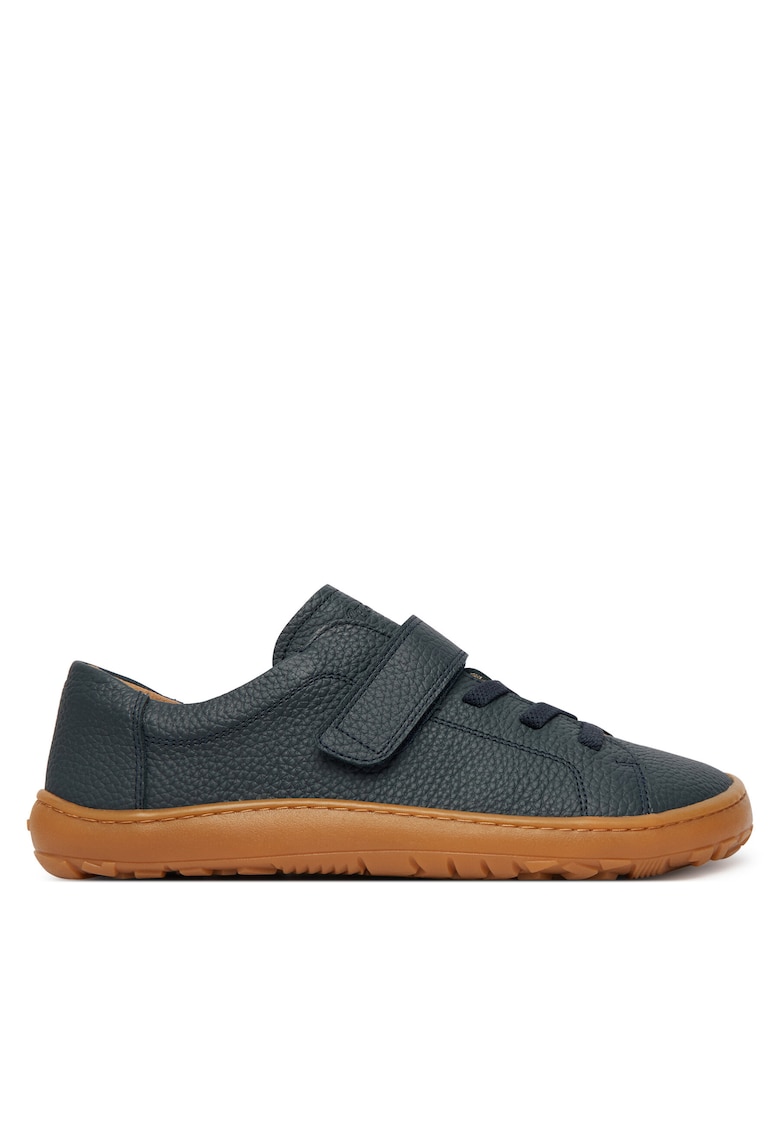 Pantofi sport copii piele naturala - albastru - sistem inchidere Velcro -