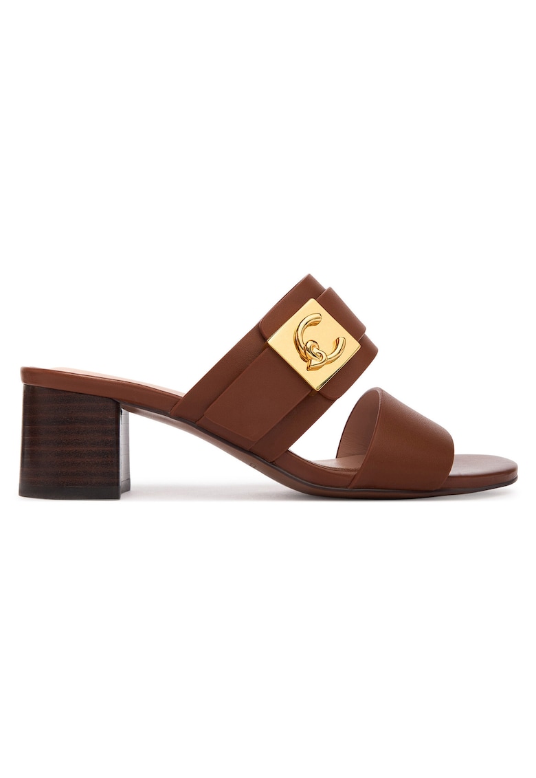 Sandale dama - piele naturala - maro -