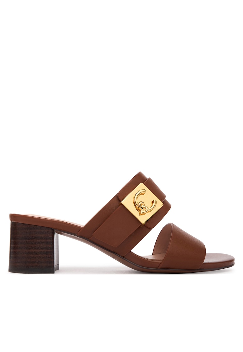 Sandale dama - piele naturala - maro -