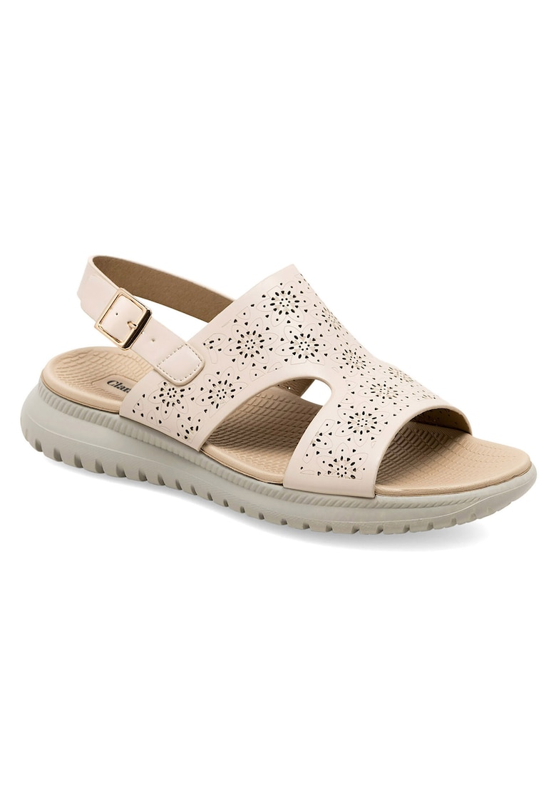 Sandale dama - bej - sintetic - 64897 - Bej