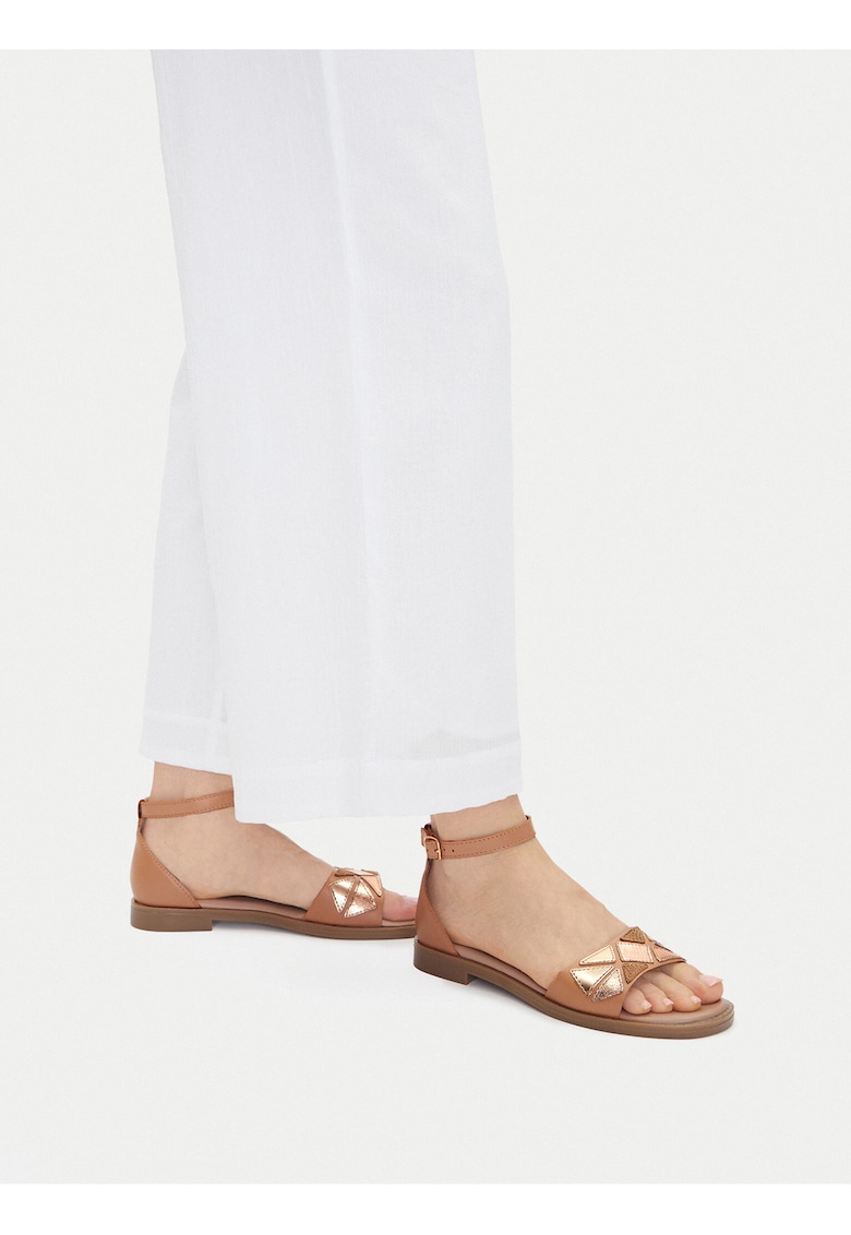 Sandale piele naturala roz - Roz