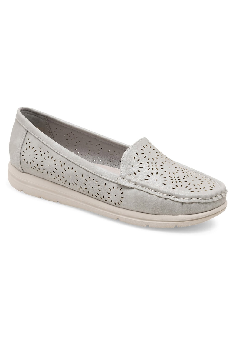 Mocasini dama - gri - plastic -