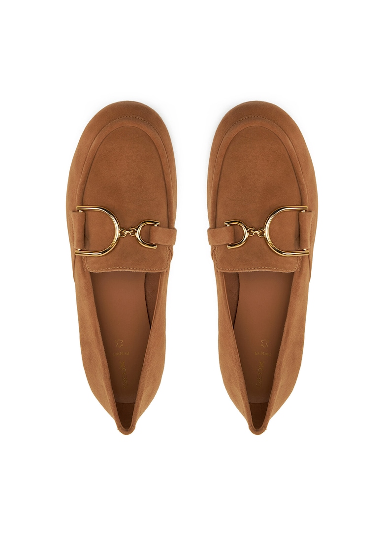 Mocasini dama - piele naturala - maro -