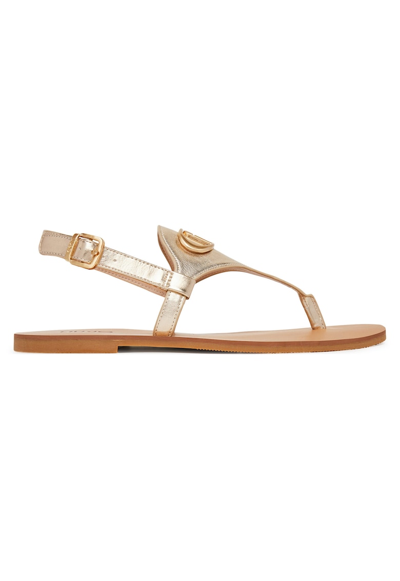 Sandale dama - piele naturala - auriu - 37 EU -