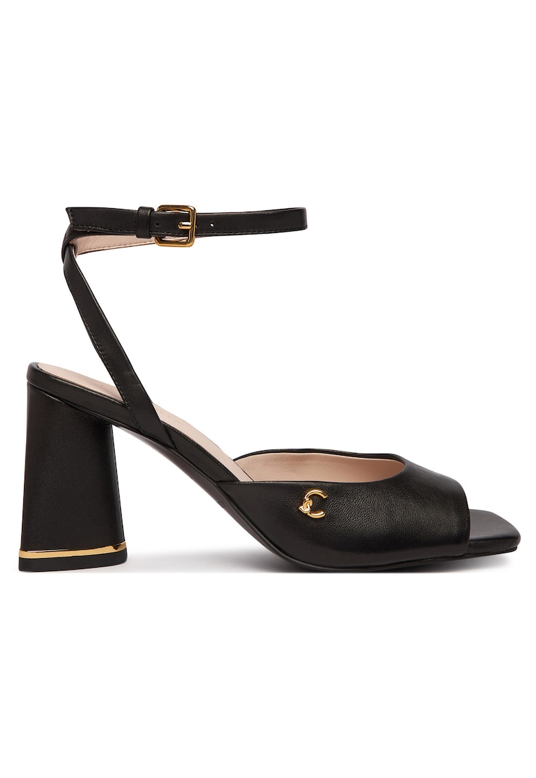 Sandale dama - piele naturala - clasic - negru -