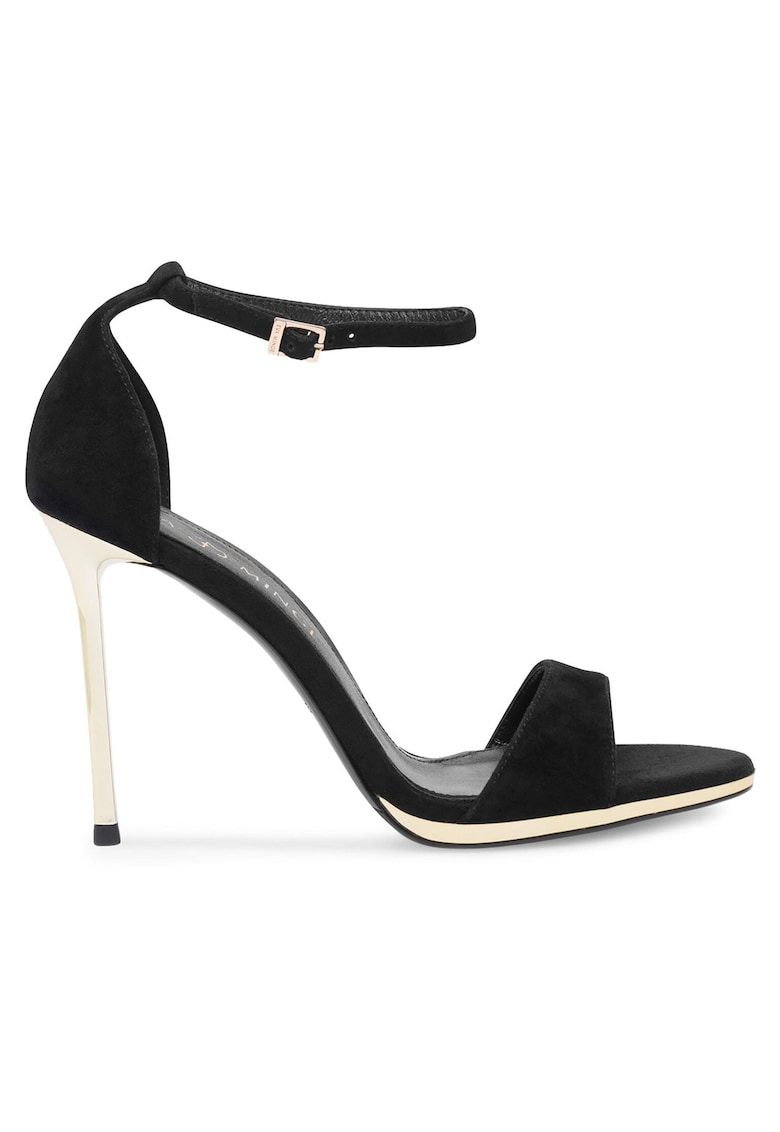 Sandale dama - piele naturala - stiletto - negru -