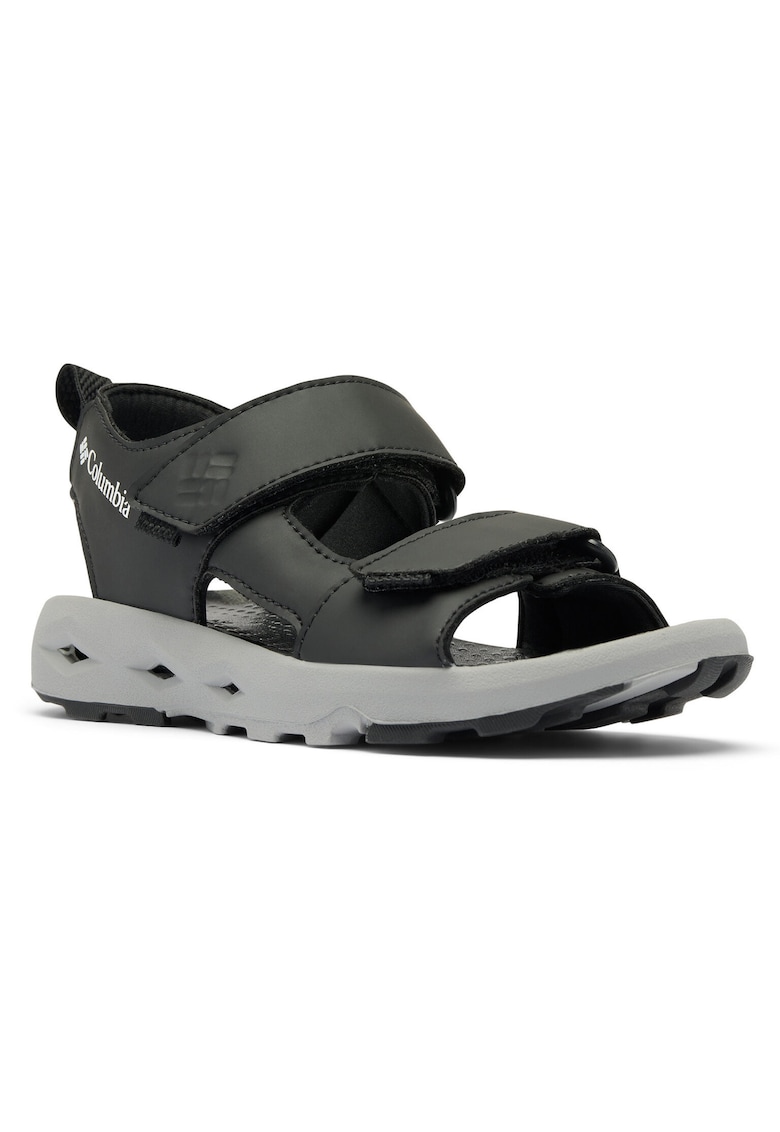 Sandale unisex - piele ecologica - negru -