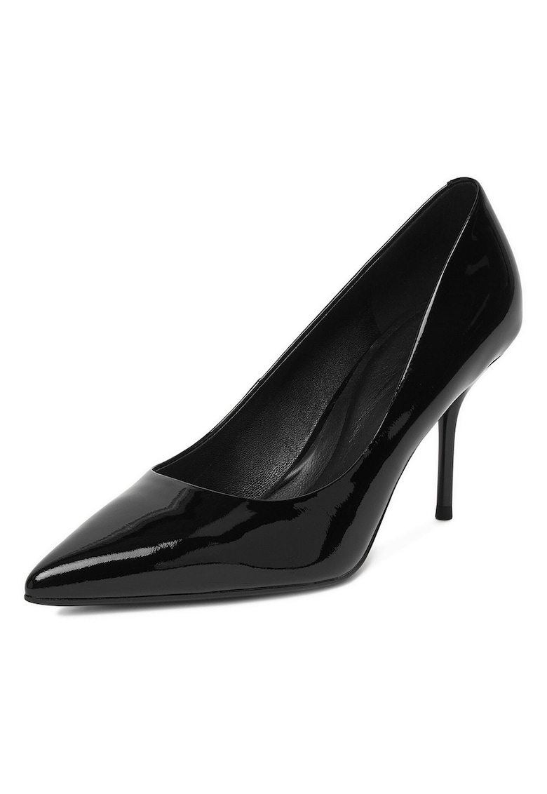 Pantofi cu toc inalt piele naturala - negru