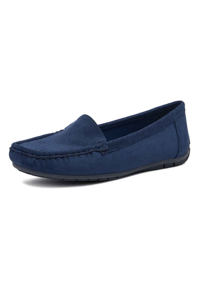 Mocasini dama - albastru - material textil