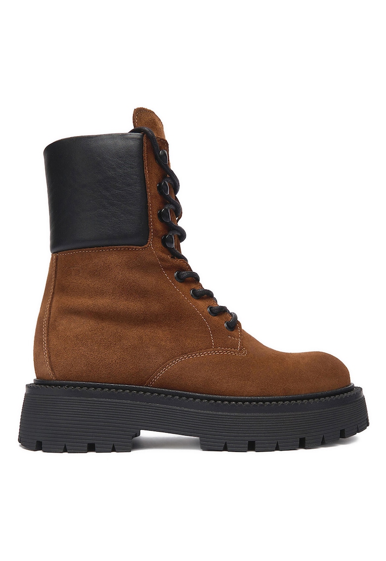 Trappers femeie - piele naturala - maro -