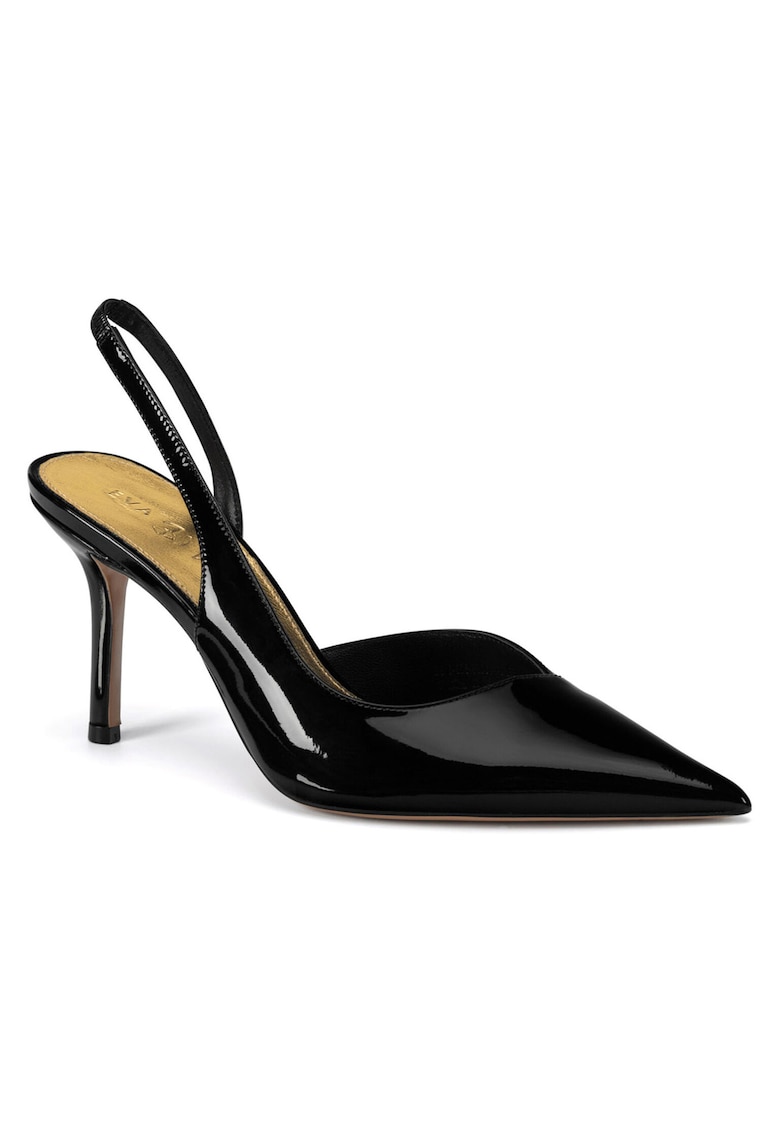 Pantofi dama - piele naturala - toc stiletto - negru