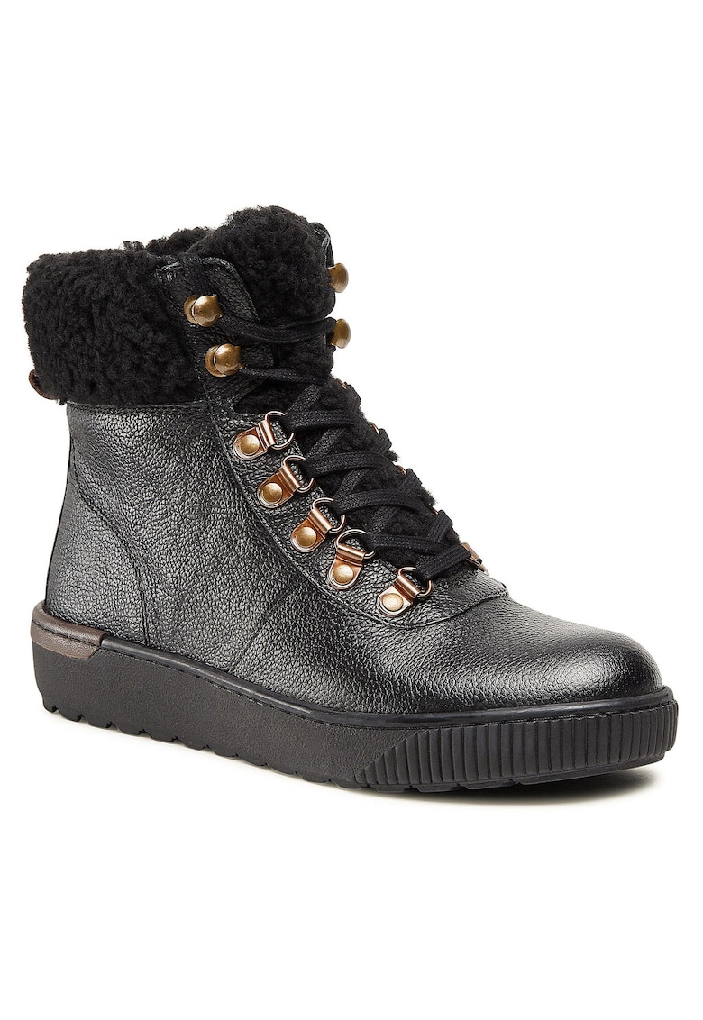 Pantofi dama - piele naturala - negru -