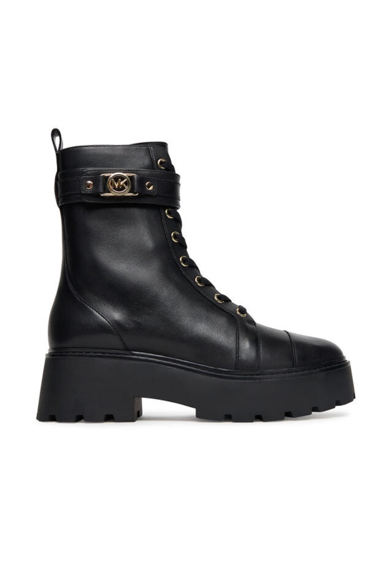 Ghete dama - piele naturala - negru -