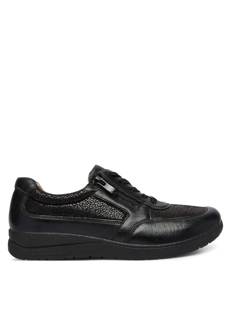 Tenisi dama - negru - fermoar - Negru