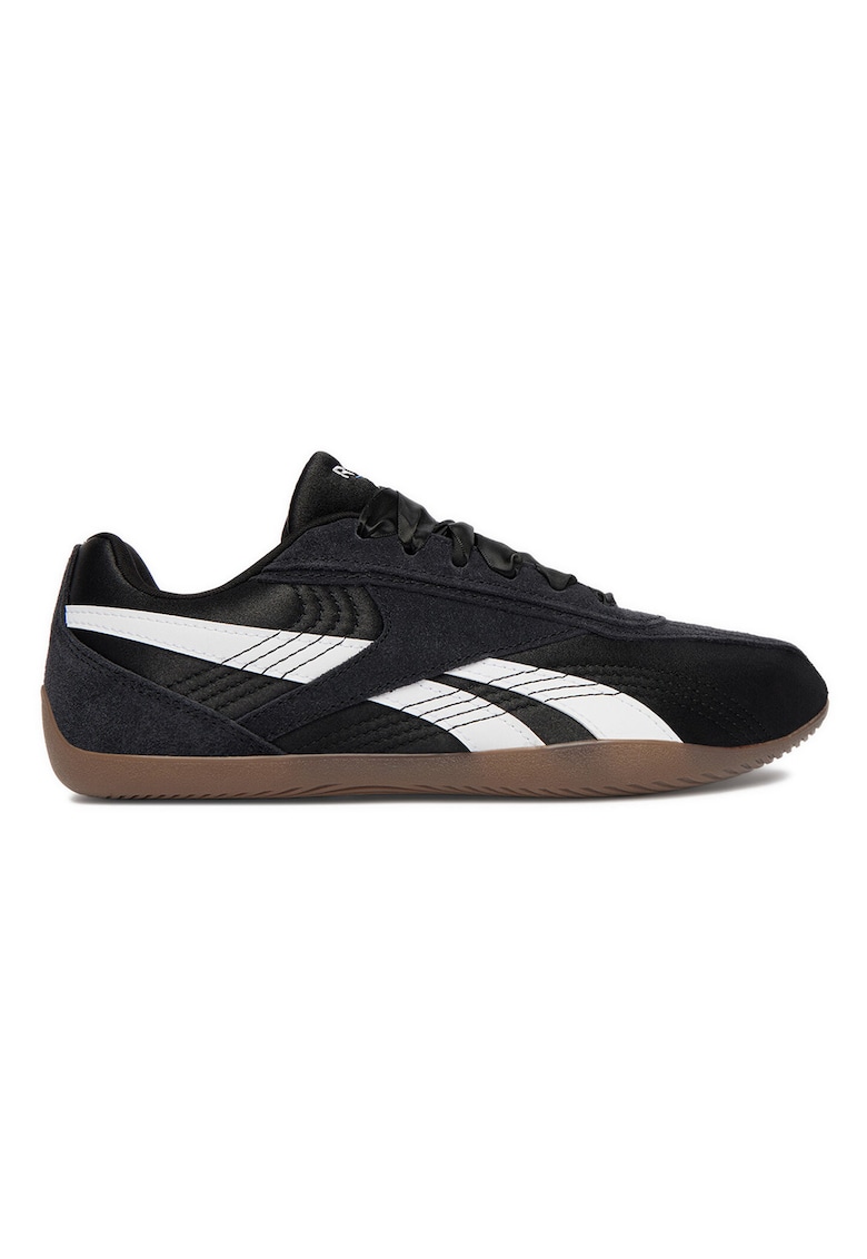 Pantofi sport dama - negru - piele naturala si textil