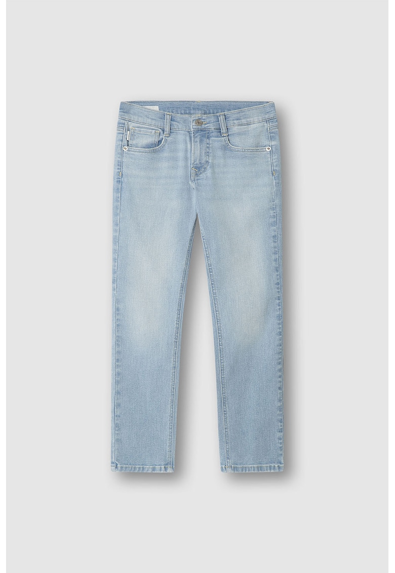 Blugi slim fit Hatcher - Albastru azur