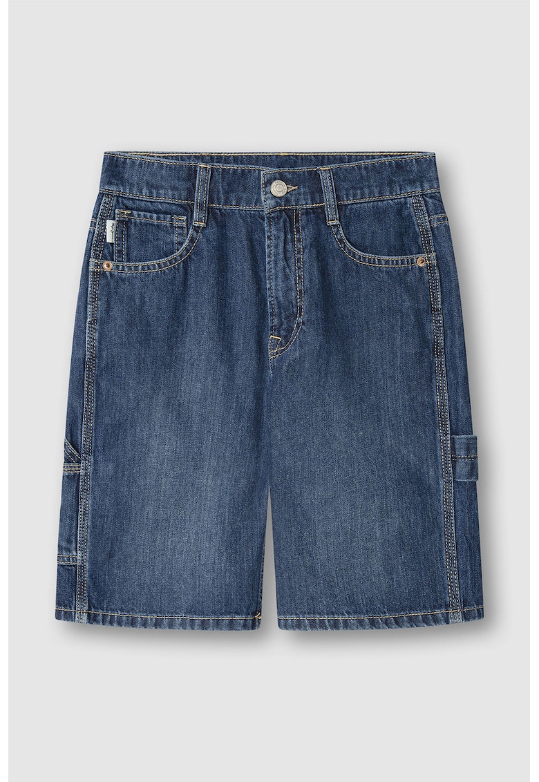 Bermude din denim - Albastru inchis