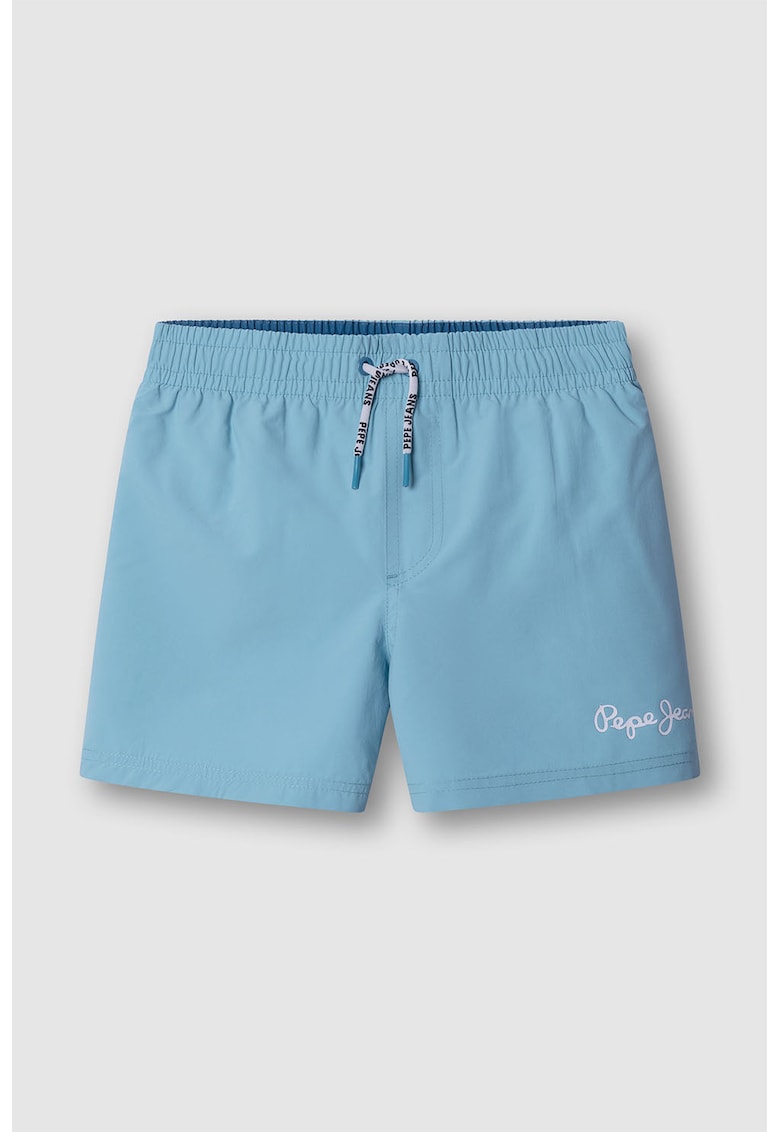 Pantaloni scurti de baie cu talie ajustabila - Albastru lavanda