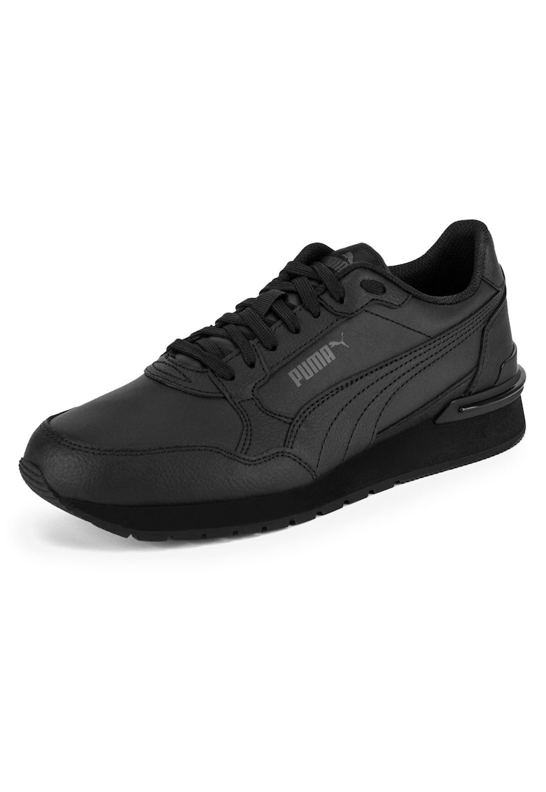 Pantofi copii - sneakers - piele naturala - negru - pentru baieti -