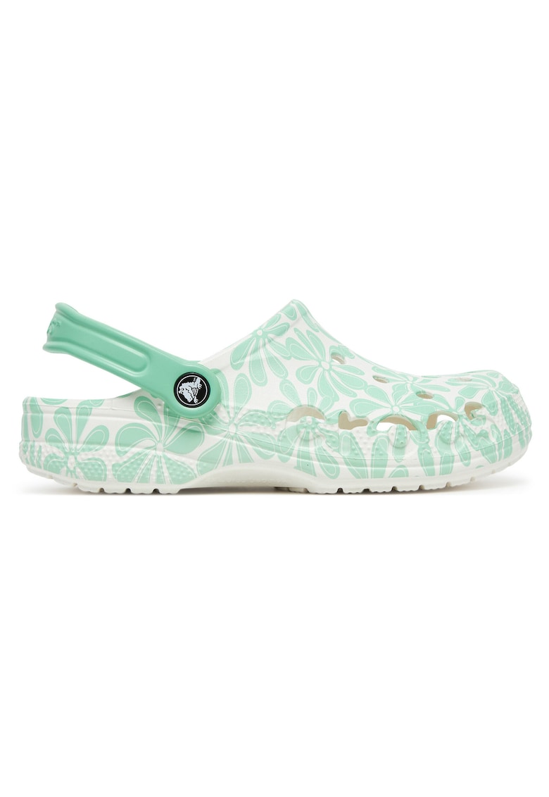Saboti dama - alb/verde - confortabili - design modern -