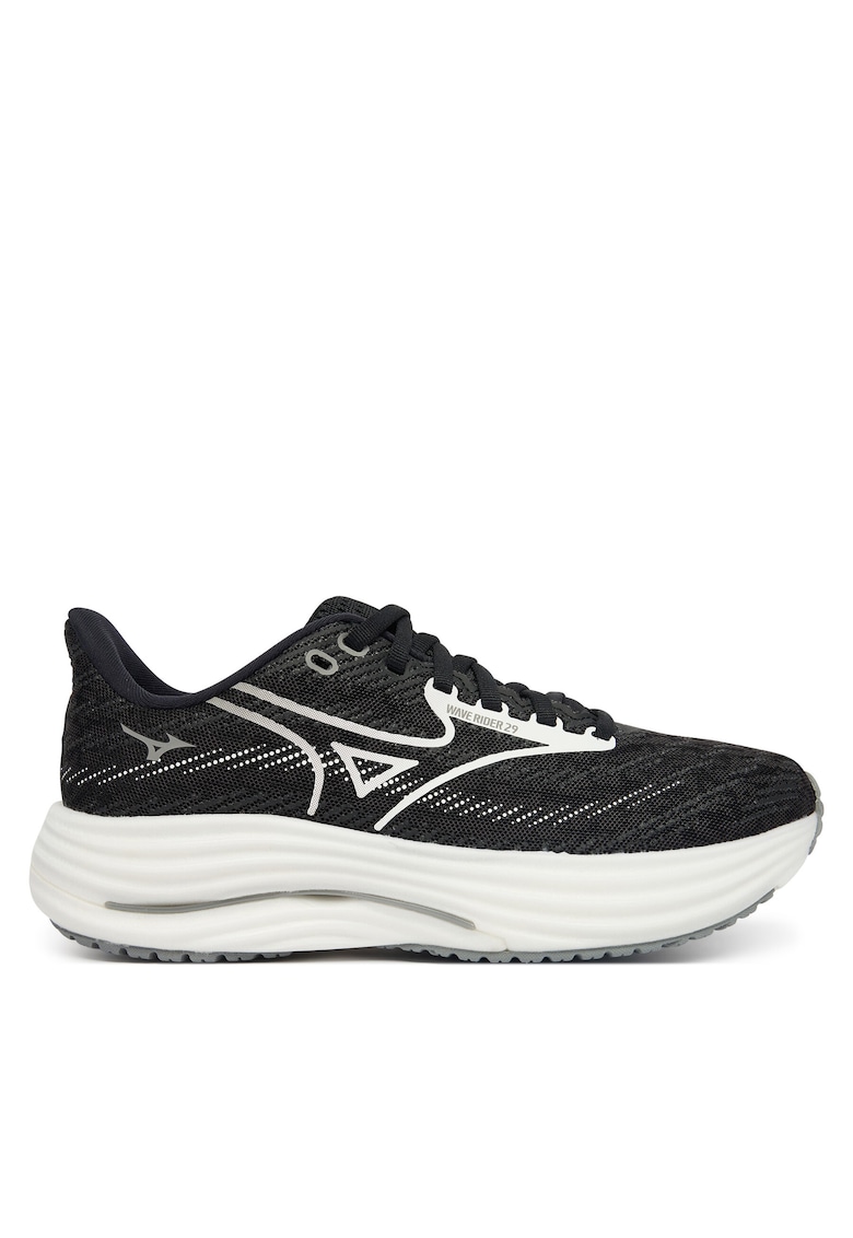 Pantofi sport dama alergare - negru - textil