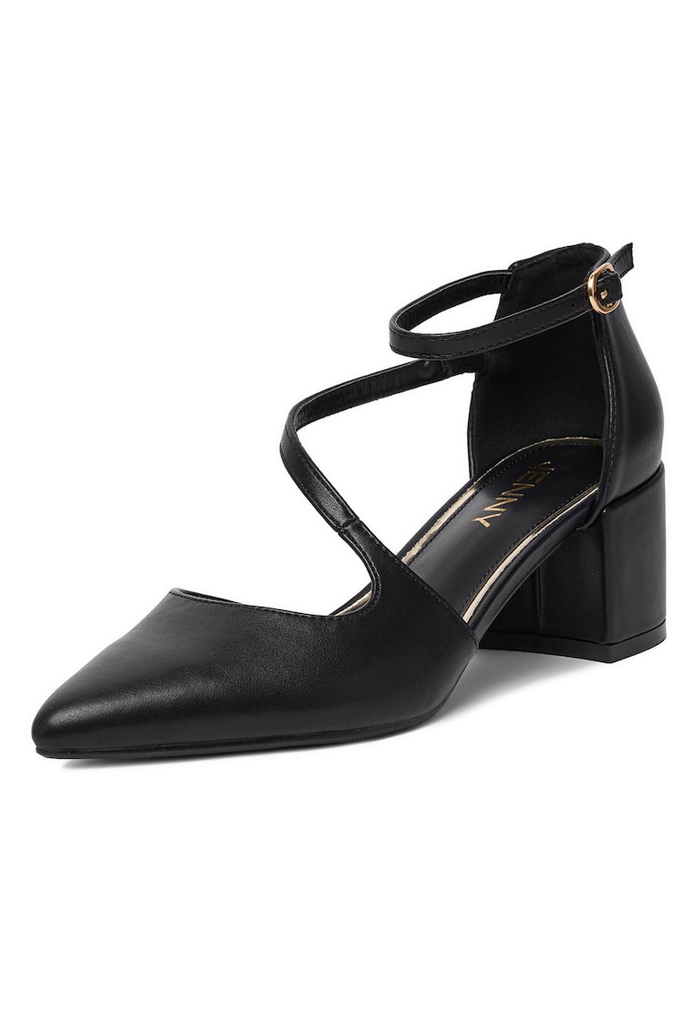 Pantofi dama - clasic - negru - sintetic