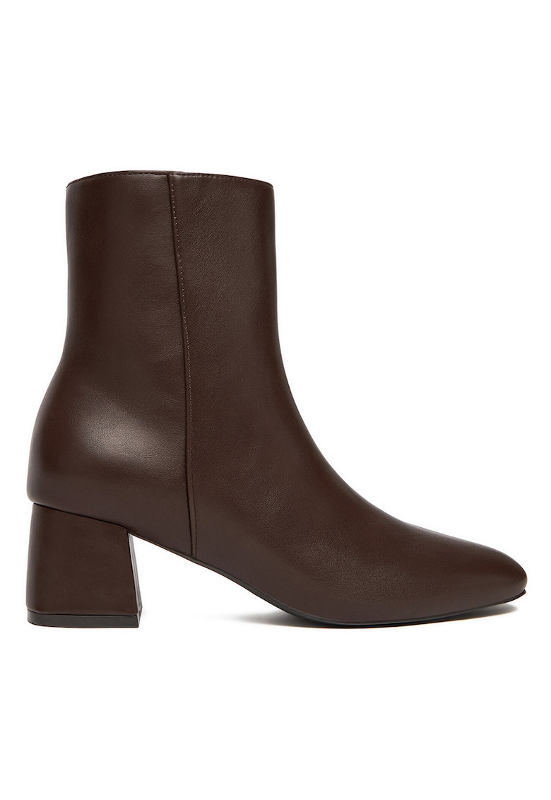 Botine dama - piele ecologica - maro - Maro