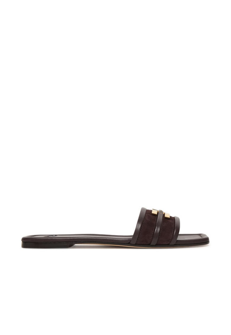 Papuci dama - SA72L61E2 - piele naturala - maro
