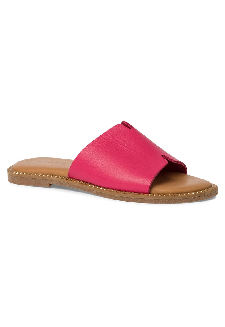 Papuci de dama - piele naturala - roz -
