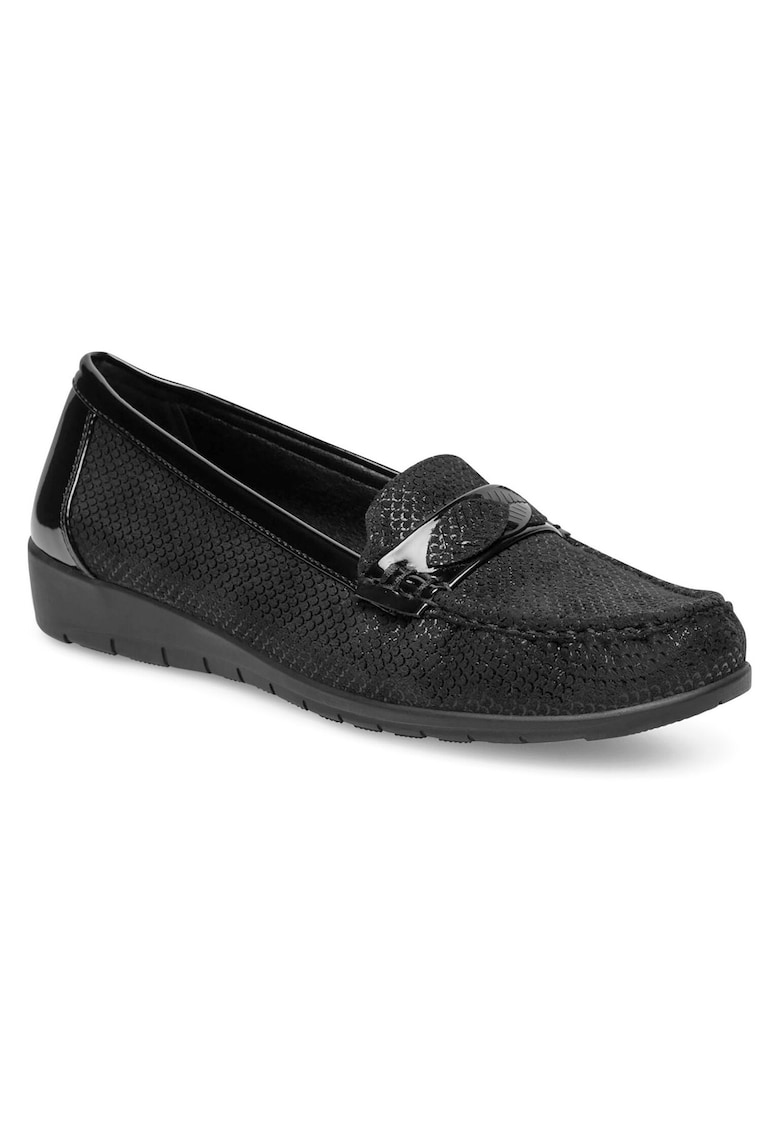 Mocasini sintetic - Negru
