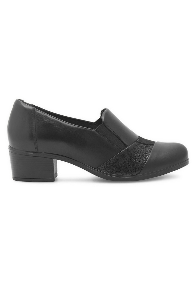 Pantofi dama - piele naturala - negru -