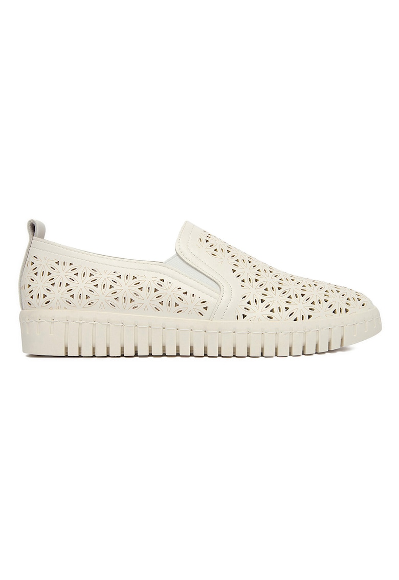 Mocasini dama - textil - bej