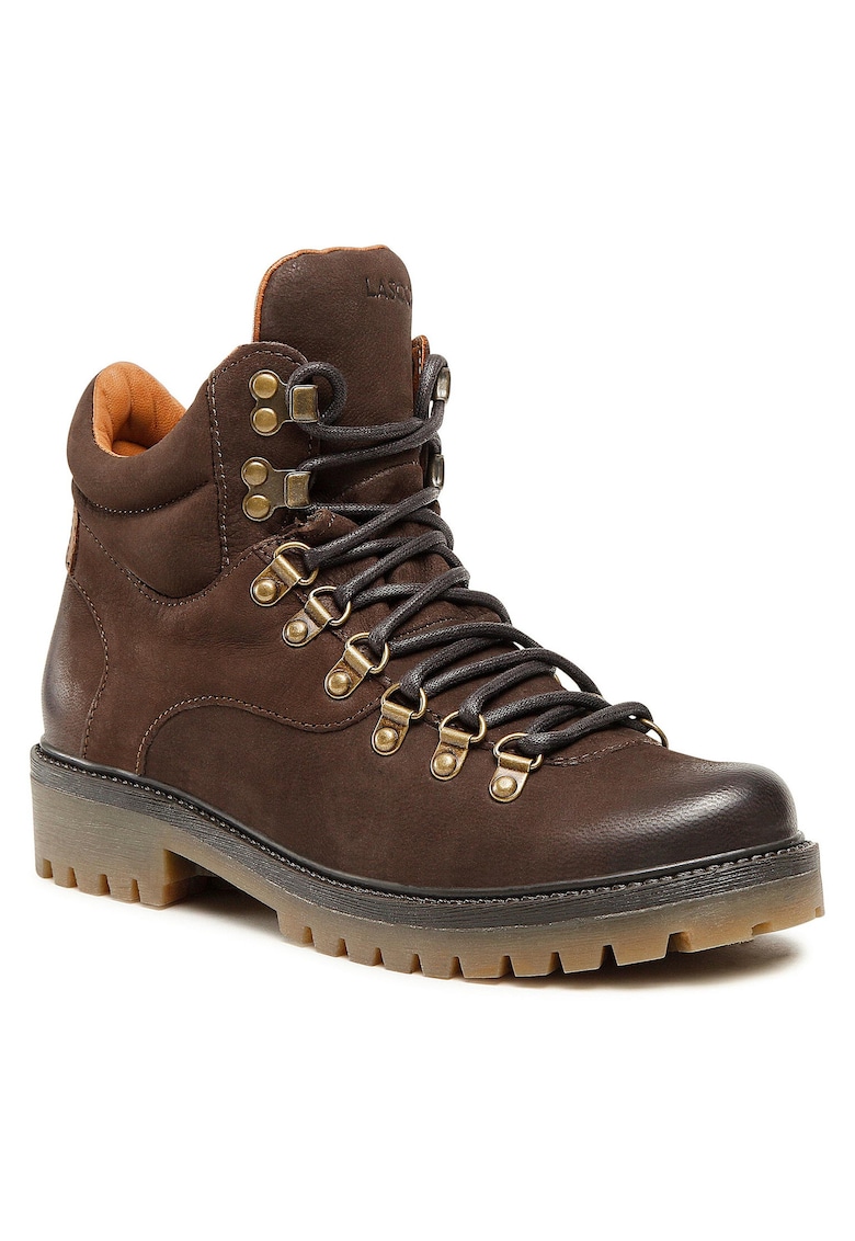 Ghete dama - piele naturala - maro -
