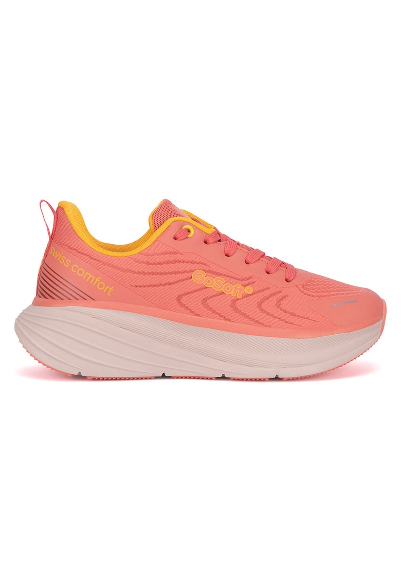 Pantofi sport dama - roz - textil -